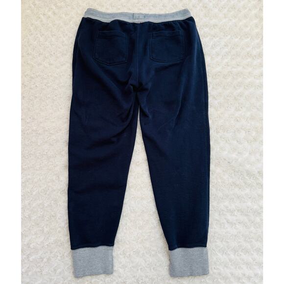 Cuffy's Cape Cod Navy Gray Cotton French Terry Jogger Pants Sweatpants Sz Large - Picture 7 of 10